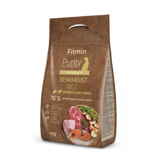 Fitmin Dog Purity Rice Semimoist Rabbit &amp; Lamb 4 kg