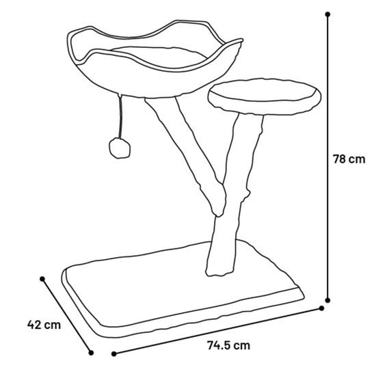 Flamingo kaparófa Carlito Beige