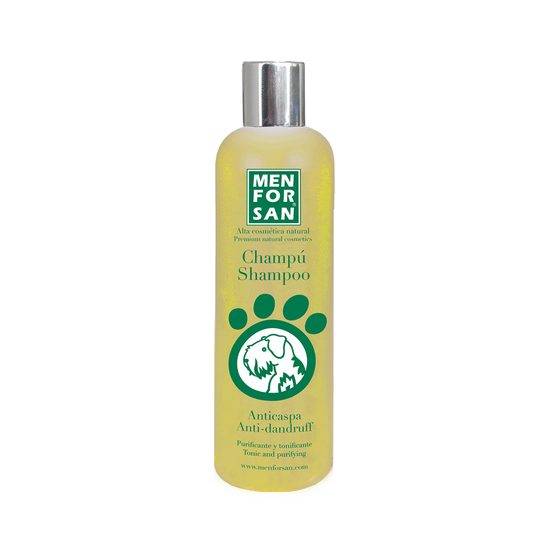 Menforsan natürliches Anti-Schuppen-Shampoo mit Zitrone für Hunde, 300 ml