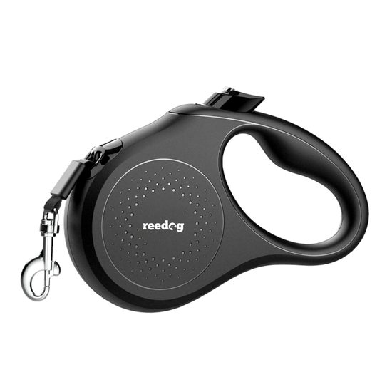 Reedog Senza Basic automata póráz M 25kg/ 5 m szalag/ pasztell fekete
