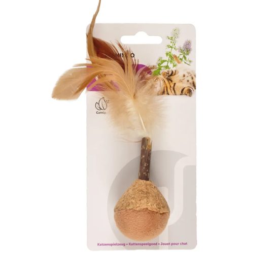 Pelota natural para gatos con catnip Flamingo