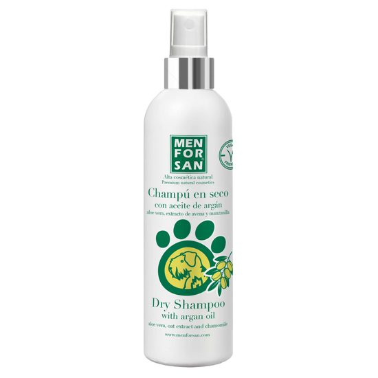 Suchý šampón s arganovým olejom pre psov, 250 ml