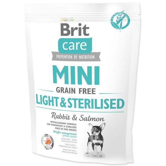 Brit Care Mini GF Light & Sterilised Rabbit & Salmon 400 g