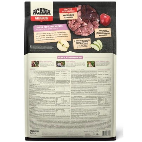 Acana Dog Singles Cordero Alimentado con Pasto 6 kg