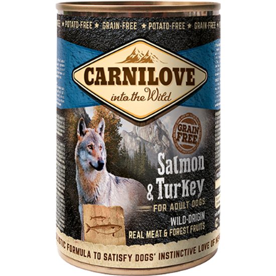 Carnilove Carne Salvaje Salmón y Pavo 400 g