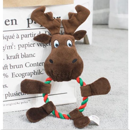 Reedog Christmas tug-of-war Reindeer, plush + rope, 22 cm