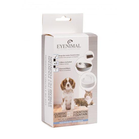 Replacement filters for EYENIMAL Classic Pet Fountain, Stream Pet Fountain