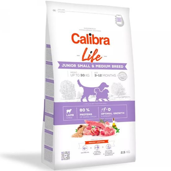 Calibra Dog Life Junior Raza Pequeña y Mediana Cordero 2,5 kg