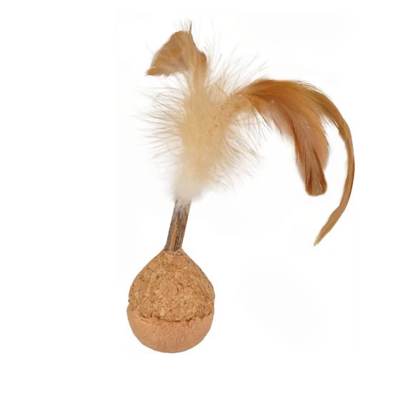 Pelota natural para gatos con catnip Flamingo