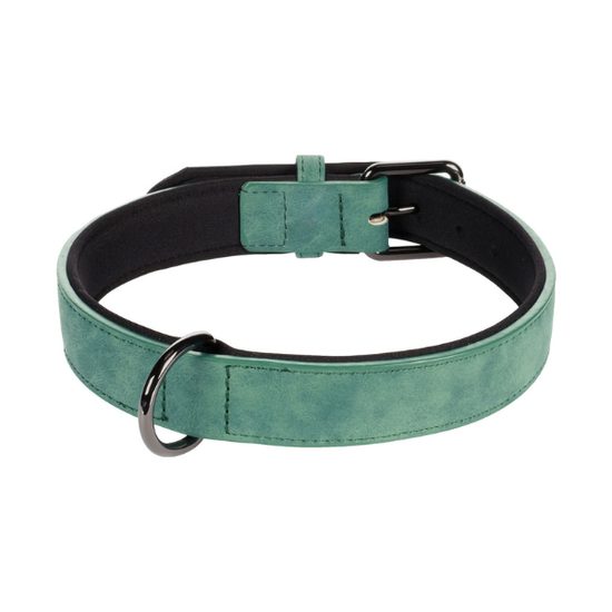 Collar de piel Flamingo Delu verde