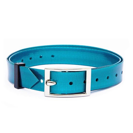 Plastic collar blue 20 mm x 70 cm (mini)