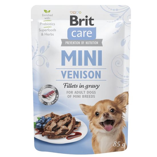 Brit Care Dog Frischebeutel Mini Venison fillets in gravy 85 g