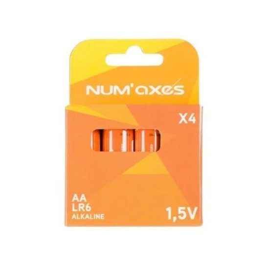 Pack de 4 pilas alcalinas AA (LR06) Num´axes