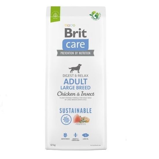 MHD 8.8.2026: Brit Care Dog Sustainable Adult Large Breed Chicken & Insect 12 kg