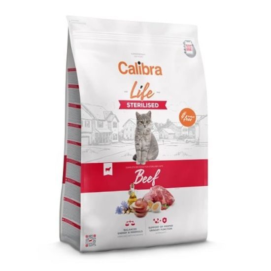 Expiry 4/06/2026: Calibra Cat Life Sterilised Beef 6 kg