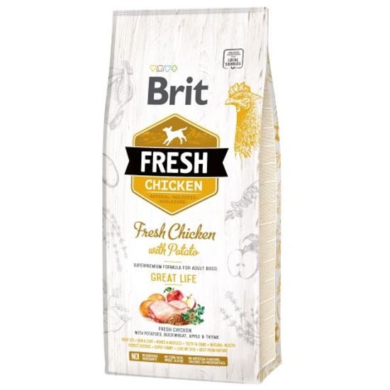 Expiry 6/09/2026: Brit Fresh Chicken & Potato Adult Great Life 12 kg