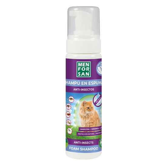 Menforsan schäumendes Insektenshampoo für Katzen, 200 ml