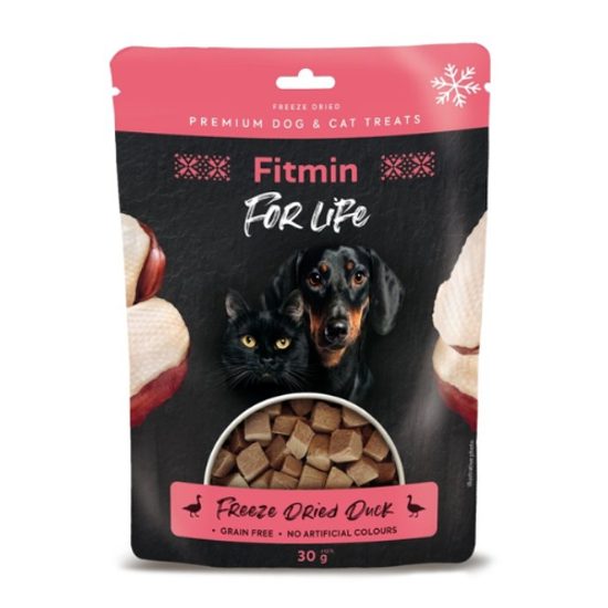Fitmin For Life dog & cat fagyasztva szárított hús Duck 10x30g