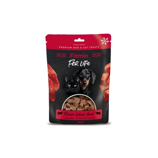 Fitmin For Life dog &amp; cat gefriergetrocknetes Fleisch Beef 10x30g