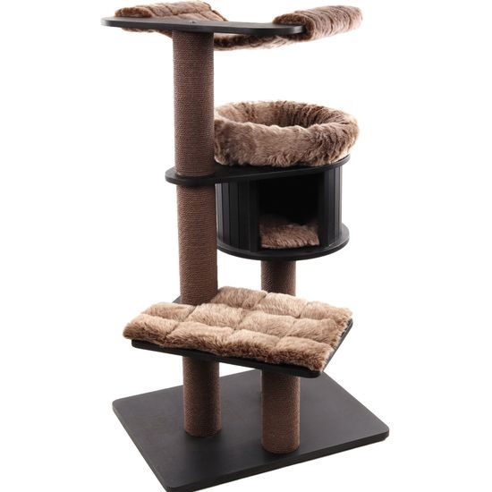 Flamingo Škrabací strom Raisa 2 Brown & Grey