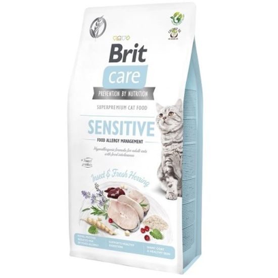 MHD 26.09.2026: Brit Care Cat Grain-Free Sensitive with Insect 7 kg