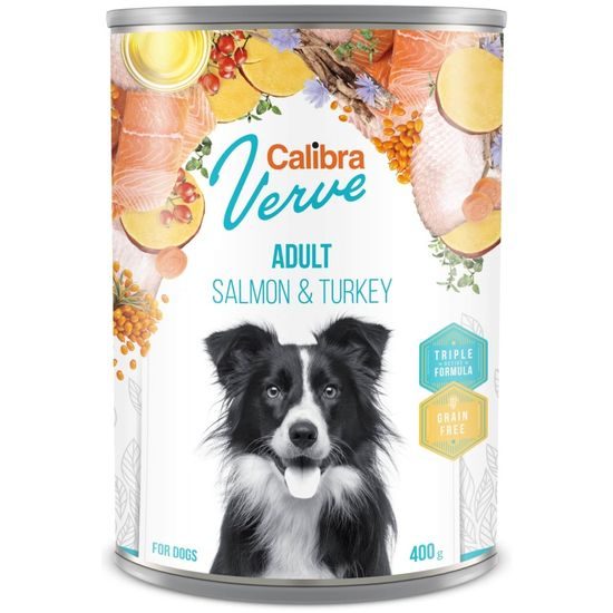 Calibra Dog Verve Dose GF Adult Salmon & Turkey 400 g