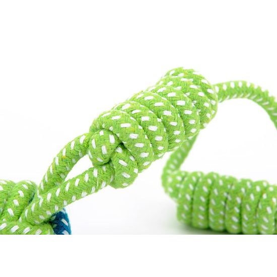 Dog rope pull toy Reedog with ball, 30 cm