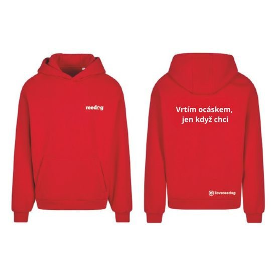 Reedog mikina červená "Ocásek"