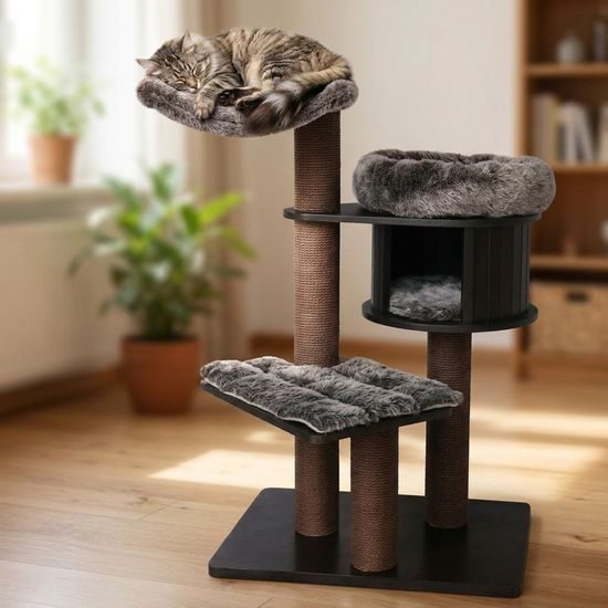 Flamingo Škrabací strom Raisa 2 Brown & Grey