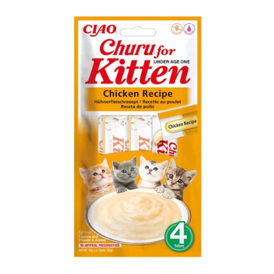 Churu Cat Kitten Chicken Recipe 4x14g