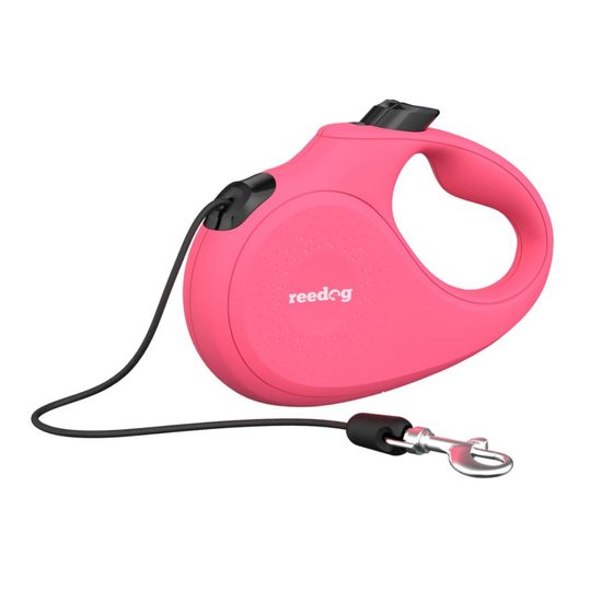 Reedog Senza Basic automata zsinóros póráz M 20 kg / 5 m zsinór / rózsaszín