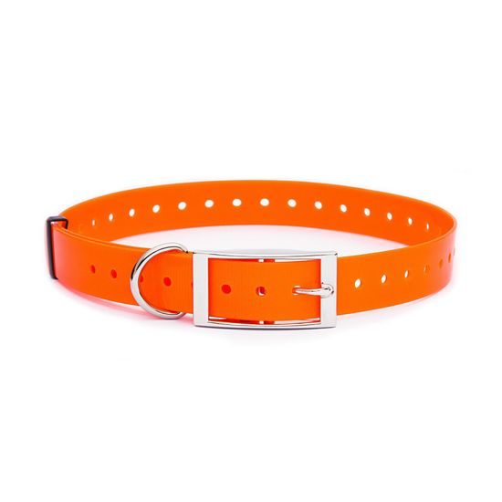 Dogtrace Kunststoffhalsband mit Öse orange, 2,5 x 70 cm