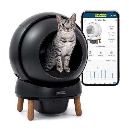 PetSafe® ScoopFree SmartSpin™ - negro