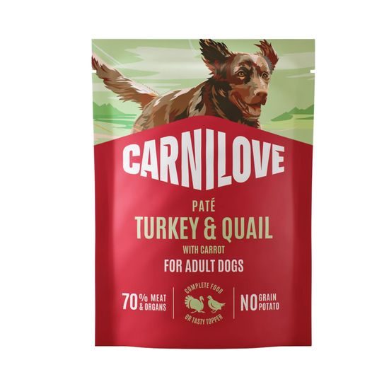 Carnilove Dog Pouch Paté Turkey & Quail + Carrot 300 g