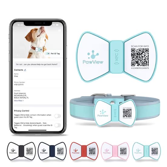 PawView chytrá známka pro psy pánský motýlek