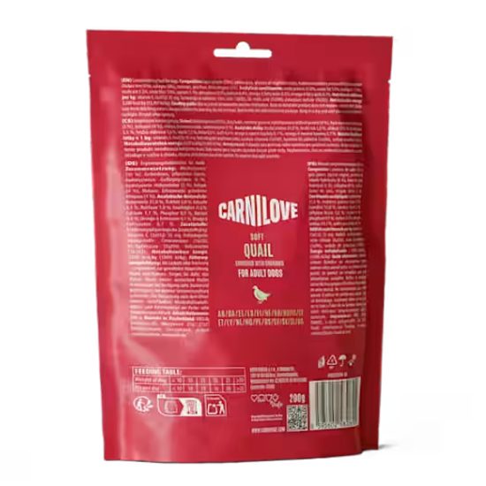 Carnilove Dog Soft Snack Quail & Oregano 200g
