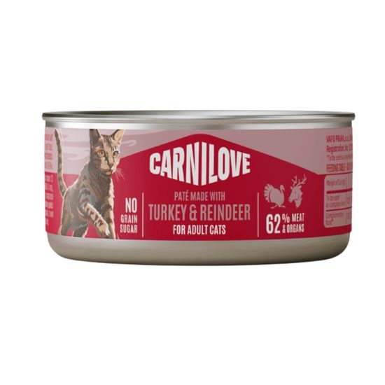 Carnilove Cat Lata Paté Pavo & Reno 100 g
