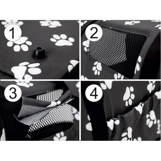 Bolsa de transporte Reedog Tube Grafito con huellas