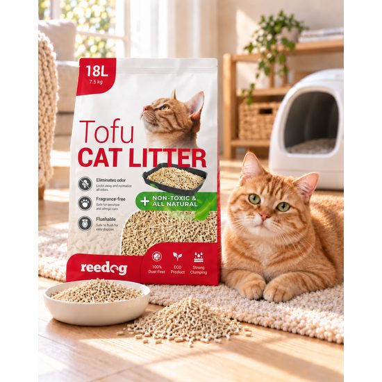 Arena para gatos Reedog Tofu 18 l / 7,5 kg