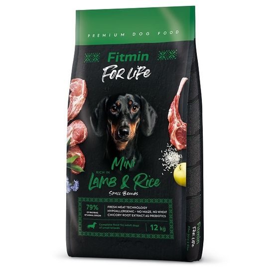 Expirace 21.1. 2026: Fitmin Dog For Life Lamb & Rice Mini 12 kg