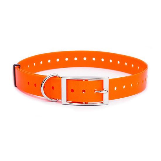 Kunststoffhalsband orange, 25 mm x 70 cm