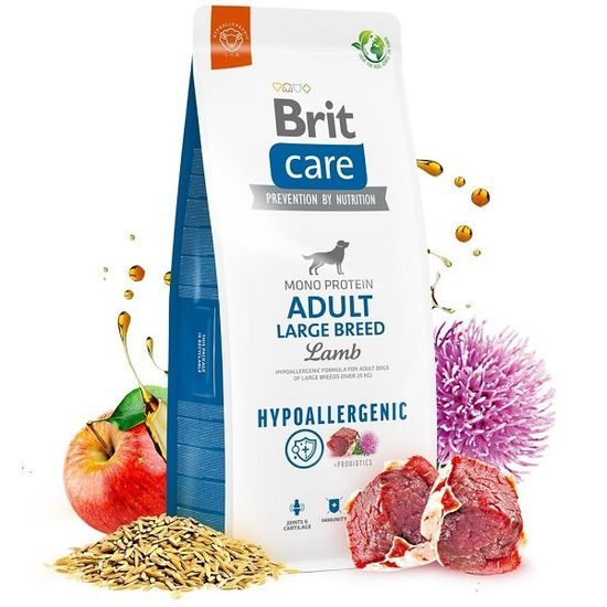 Caducidad 22.7. 2026: Brit Care Dog Hypoallergenic Adult Large Breed Lamb 12 kg