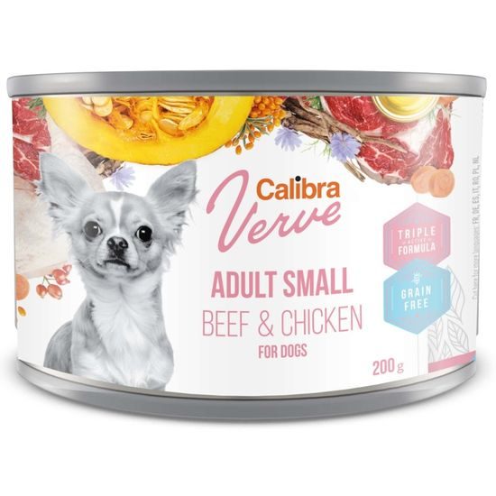 Calibra Dog Verve Dose GF Adult Small Beef & Chicken 200 g
