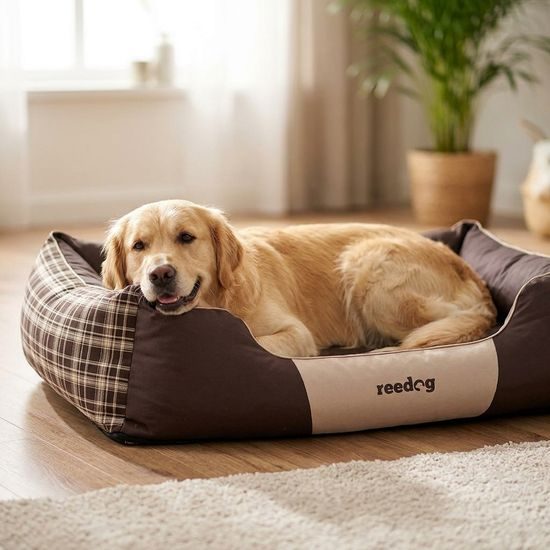 Reedog Pelíšek Brown Grid