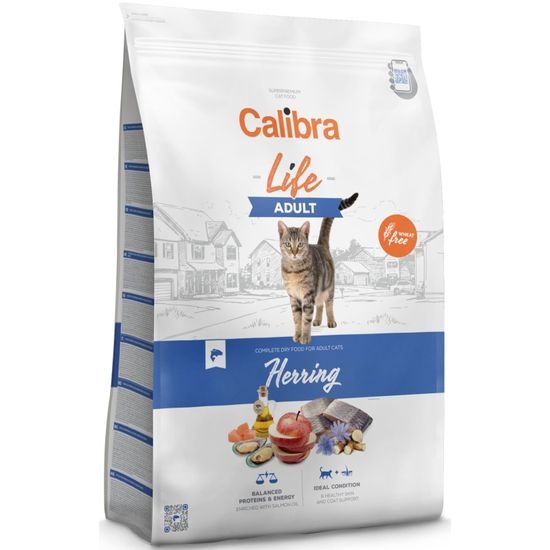 Best before 03/08/2026: Calibra Cat Life Adult Herring 6 kg