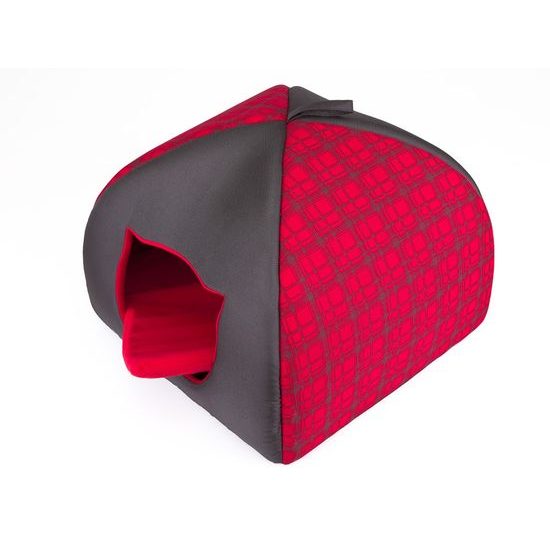 Iglu pro kočky Reedog Red Strips