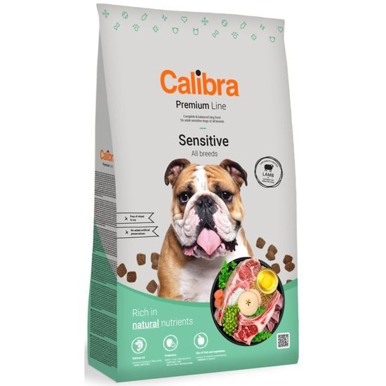 Expirace 12.9. 2026: Calibra Dog Premium Line Sensitive Lamb 12 kg