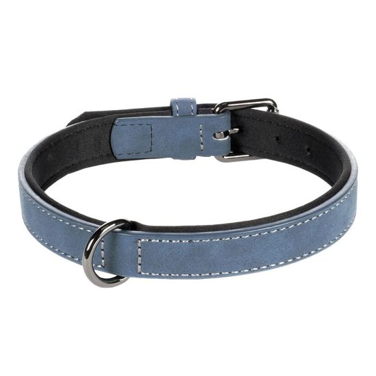 Collar de piel Flamingo Delu azul