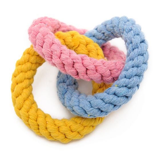 Reedog tug of war, 3 cotton rings