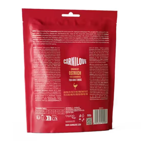 Carnilove Dog Crunchy Snack Ostrich & Blackberries 200g